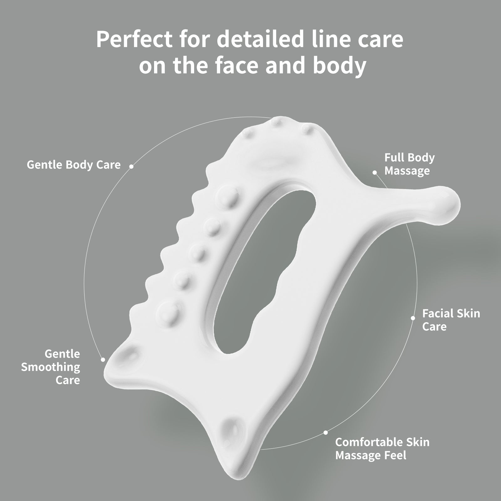 PEARLCARE Korean Ceramic Gua Sha Massage Tool – Face & Body Self Care Massager _ Basic