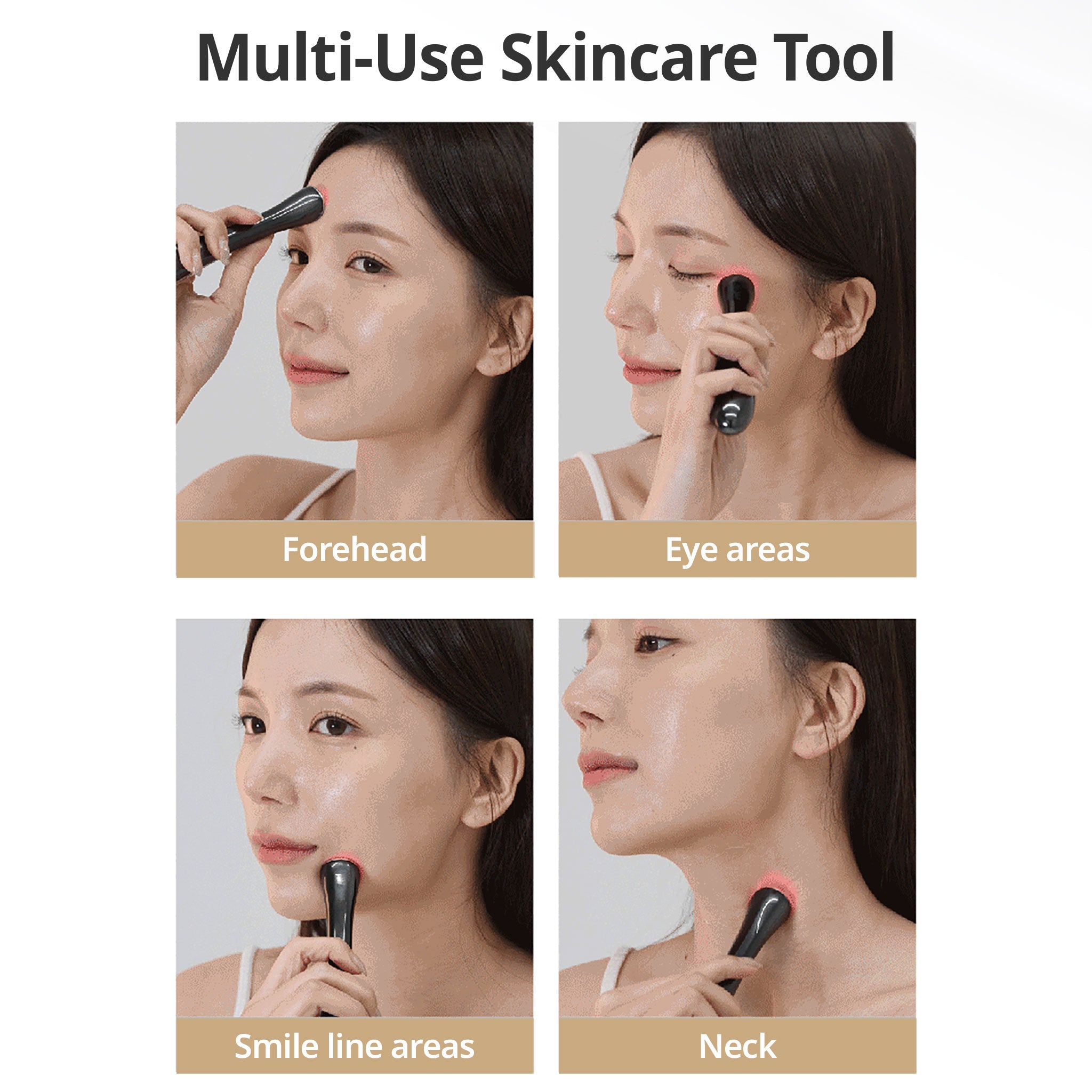 PEARLCARE Eye Lift Wand Beauty Device - Anti Aging At Home Under Eye Skin Care Facial Massager Tool for Dark Circles, Eye Bags, Puffiness