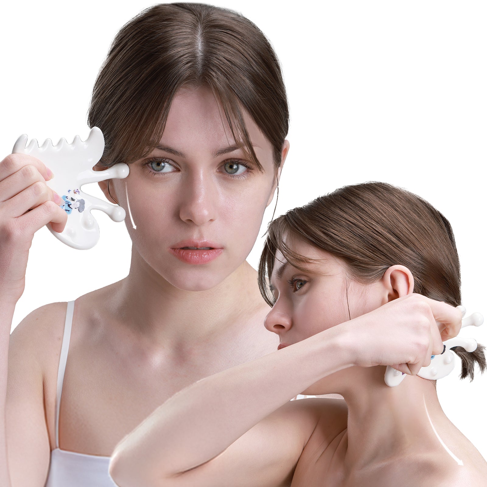 PEARLCARE Korean Ceramic Gua Sha Massage Tool – Facial & Body Self Care Massager _ Hanbok