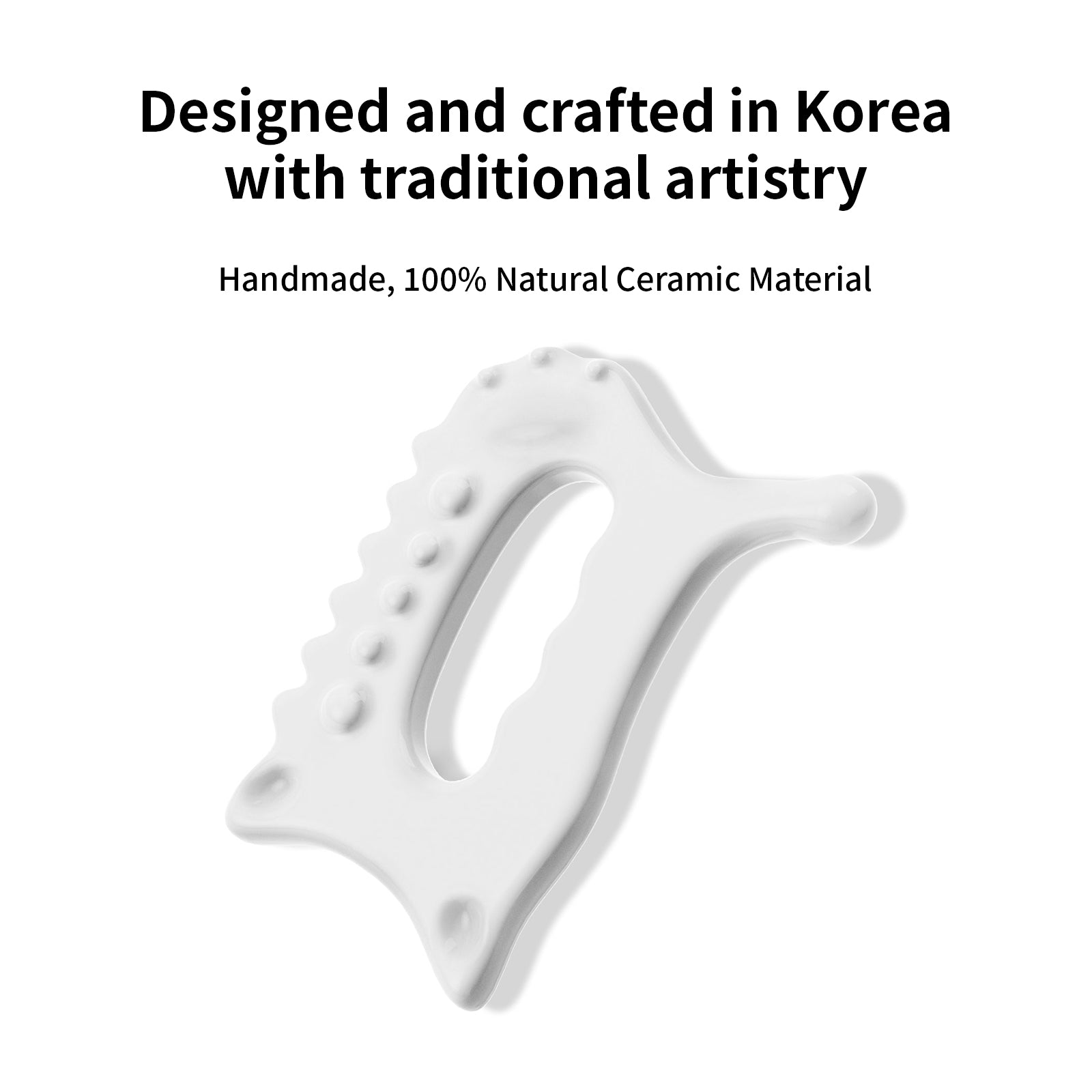 PEARLCARE Korean Ceramic Gua Sha Massage Tool – Face & Body Self Care Massager _ Basic