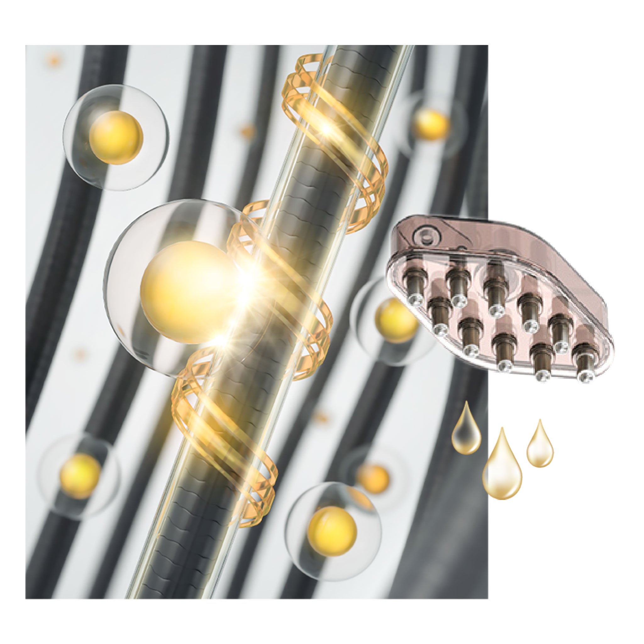 PEARLCARE Hair Pro - Electric Scalp Massager Brush for Hair & Scalp Care