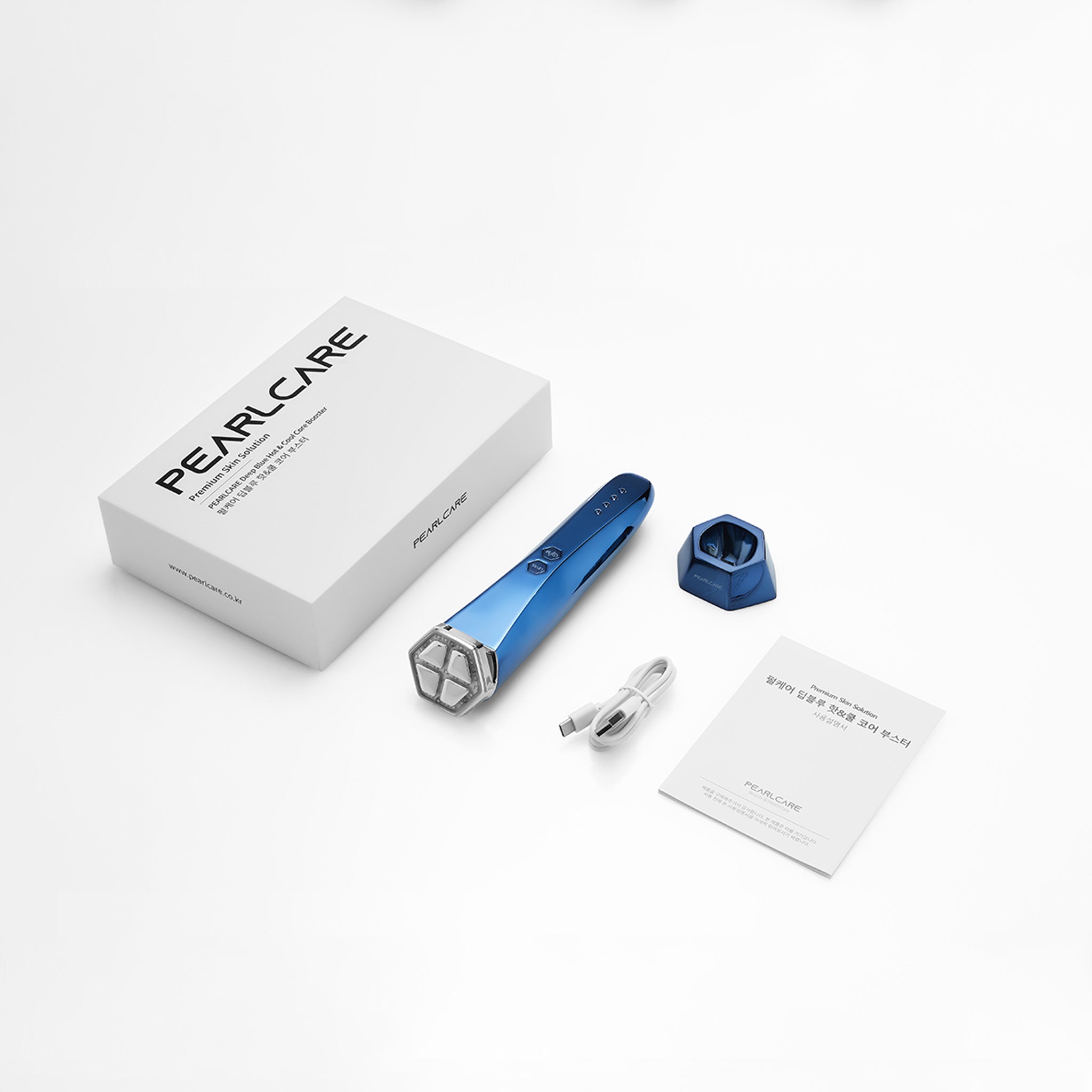 PEARLCARE DEEP-BLUE Beauty Device - Advanced Anti-Aging Facial Massager for At Home Daily Skincare Tool