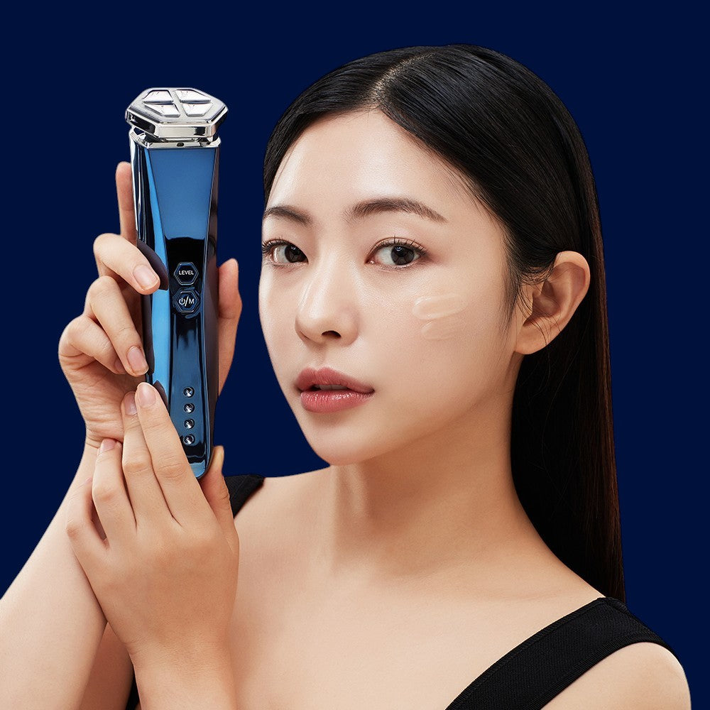 PEARLCARE DEEP-BLUE Beauty Device - Advanced Anti-Aging Facial Massager for At Home Daily Skincare Tool