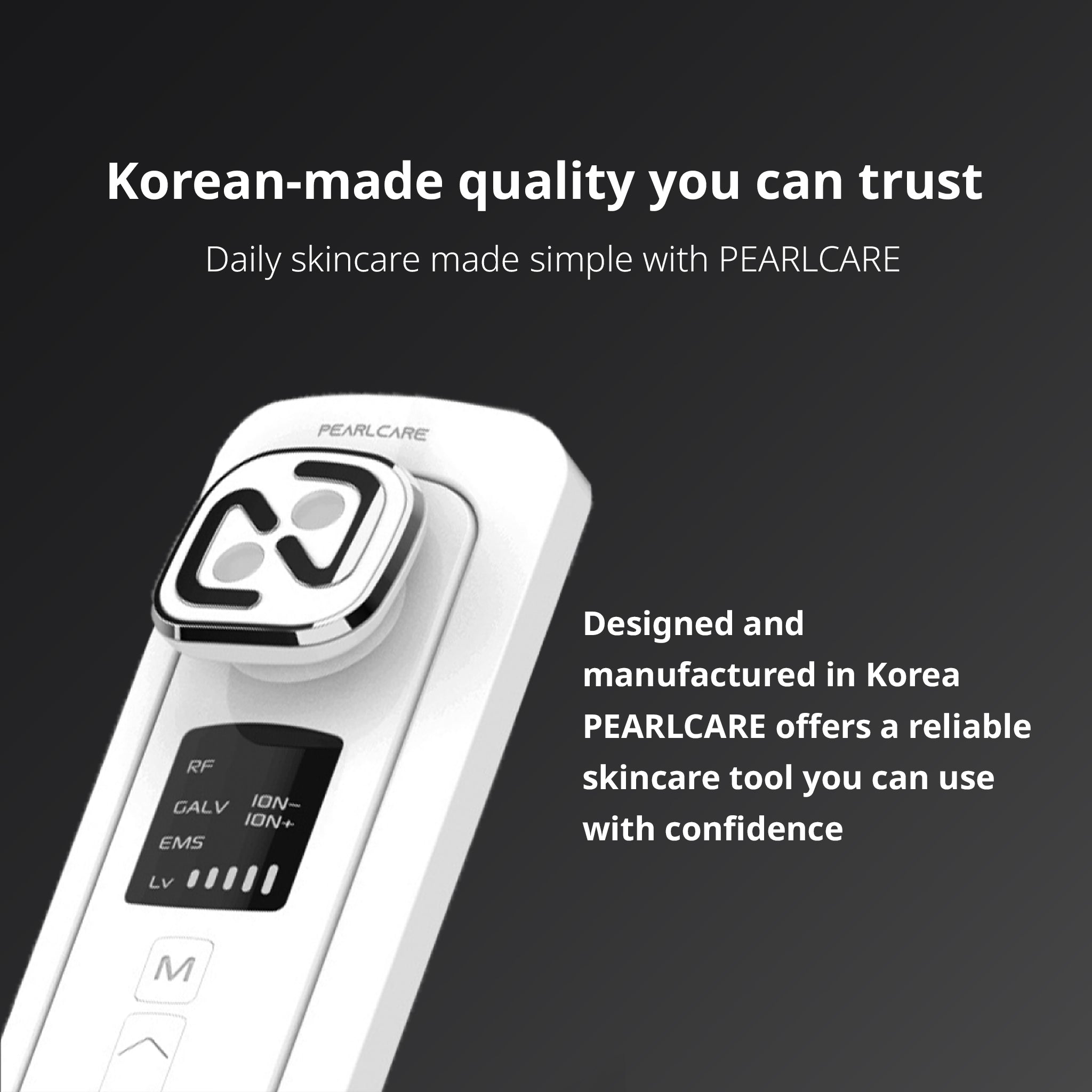 PEARLCARE Premium Beauty Device - Advanced Anti-Aging Facial Massager for At Home Daily Skincare Tool