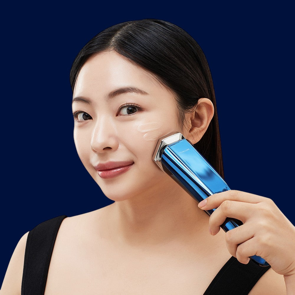 PEARLCARE DEEP-BLUE Beauty Device - Advanced Anti-Aging Facial Massager for At Home Daily Skincare Tool