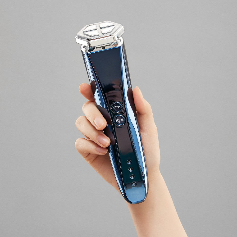 PEARLCARE DEEP-BLUE Beauty Device - Advanced Anti-Aging Facial Massager for At Home Daily Skincare Tool