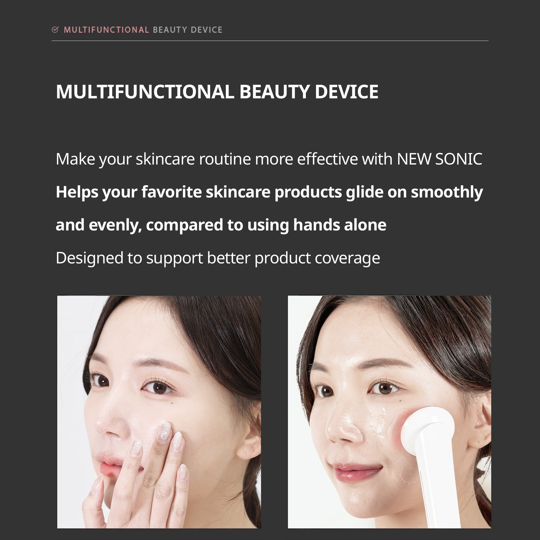 PEARLCARE NEW SONIC Beauty Device - Multi-Mode Anti-Aging Facial Massager for At-Home Skincare Tool