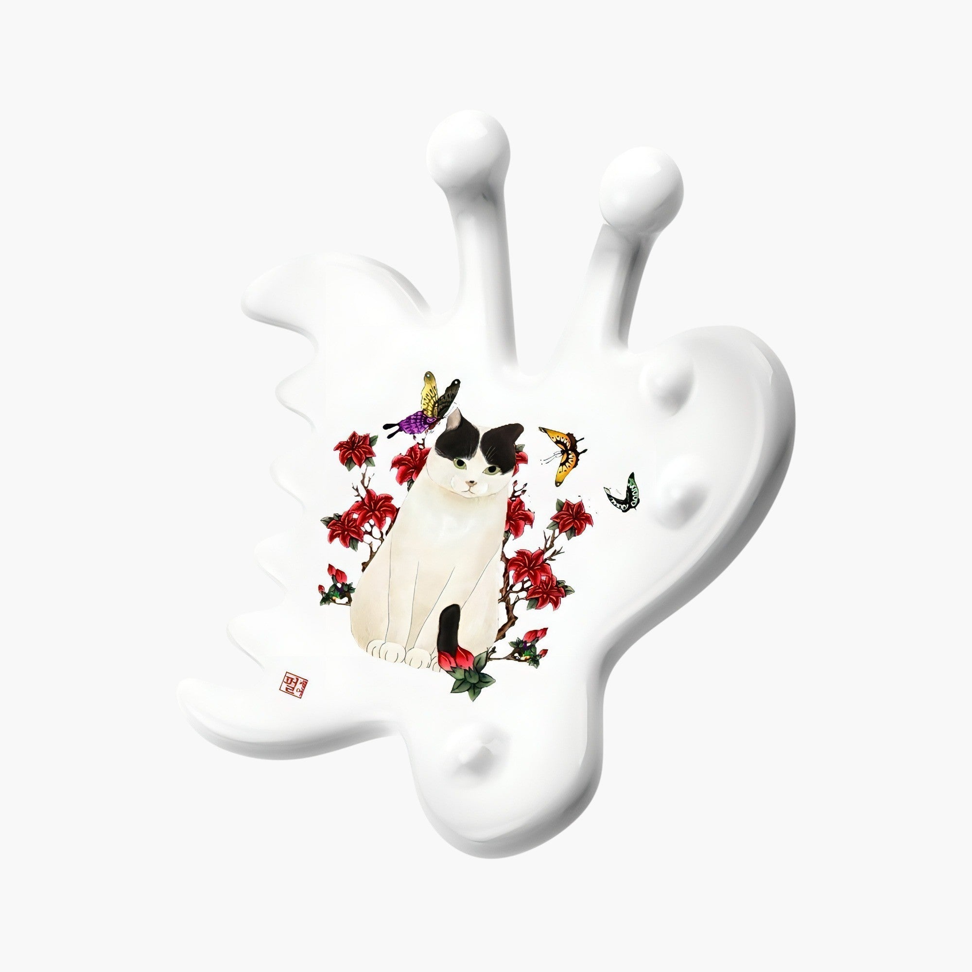 PEARLCARE Korean Ceramic Gua Sha Massage Tool – Facial & Body Self Care Massager _ Cat