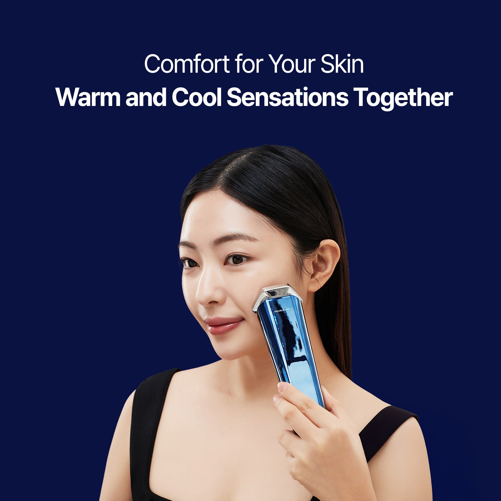 PEARLCARE DEEP-BLUE Beauty Device - Advanced Anti-Aging Facial Massager for At Home Daily Skincare Tool