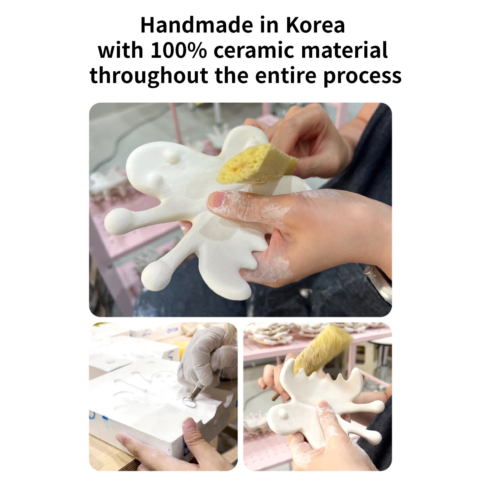 PEARLCARE Korean Ceramic Gua Sha Massage Tool – Facial & Body Self Care Massager _ Cat