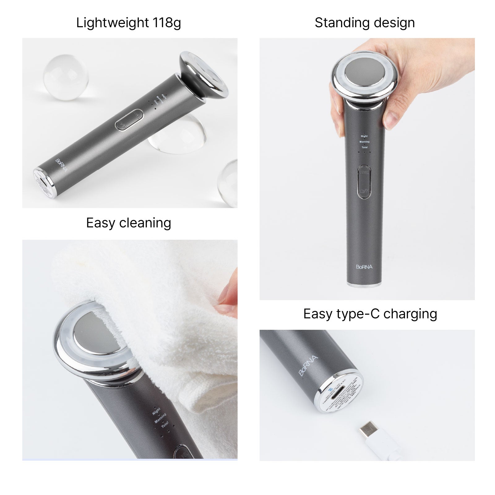 PEARLCARE NEW BoRNA Beauty Device - Anti-Aging Facial Massager for At-Home Skincare Tool