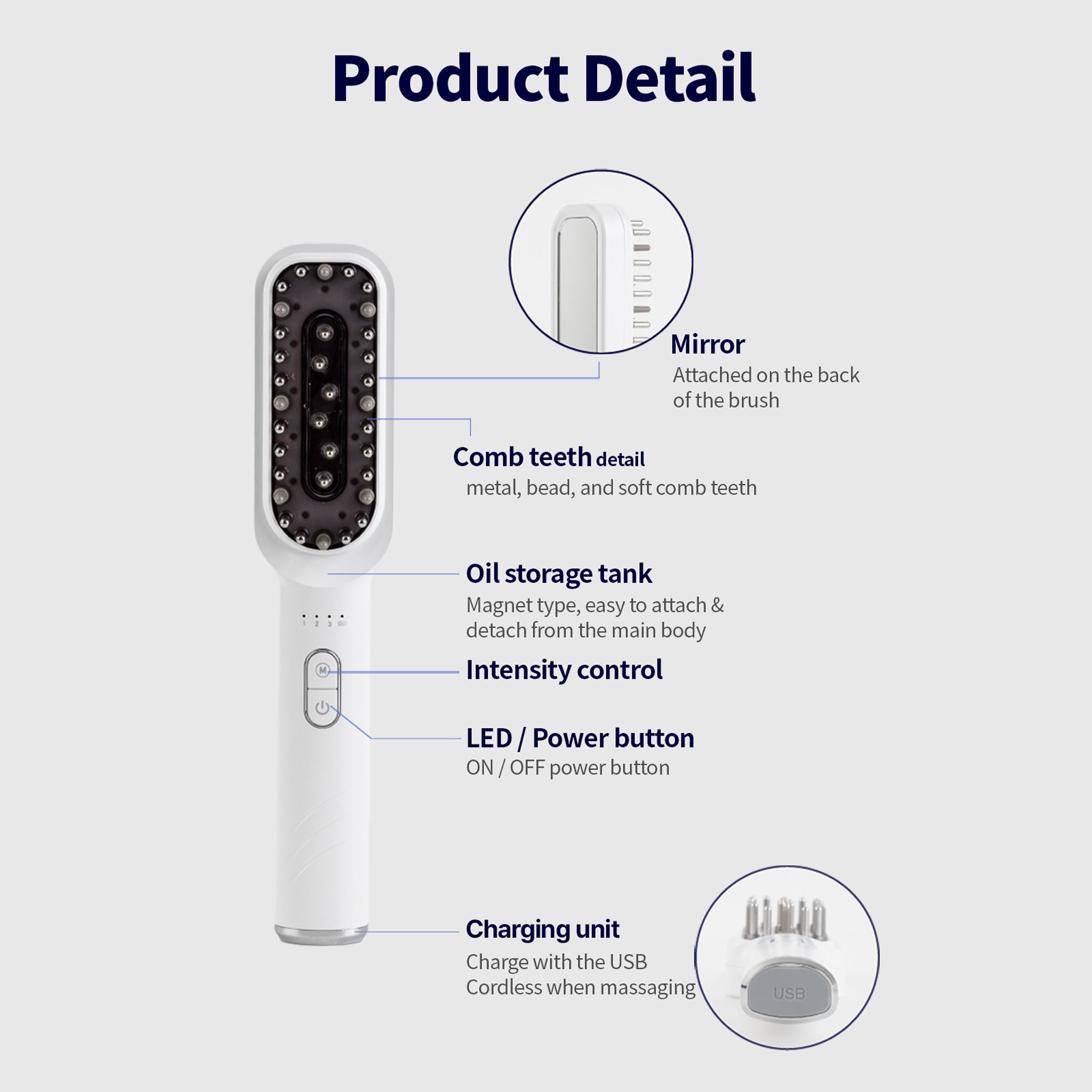 PEARLCARE Electric Scalp Massager Brush for Hair & Scalp Care