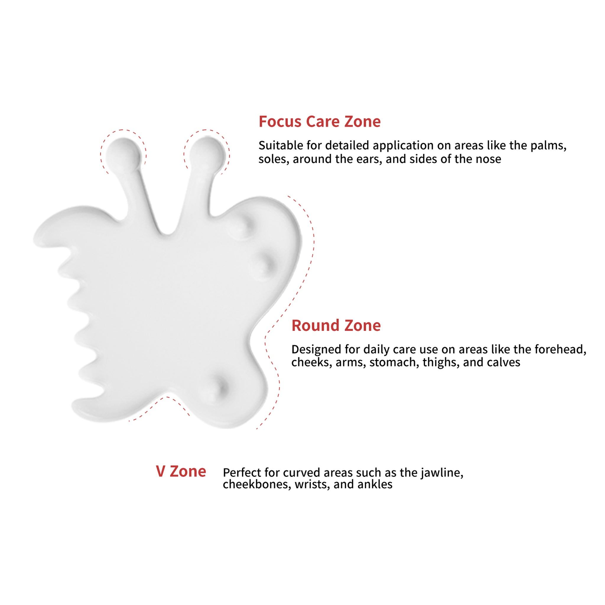 PEARLCARE Korean Ceramic Gua Sha Massage Tool – Facial & Body Self Care Massager _ Cat