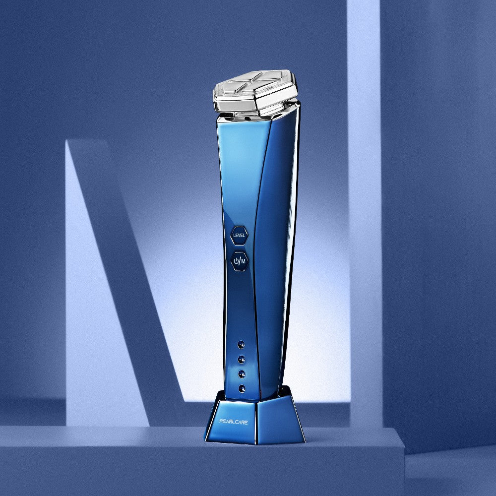 PEARLCARE DEEP-BLUE Beauty Device - Advanced Anti-Aging Facial Massager for At Home Daily Skincare Tool