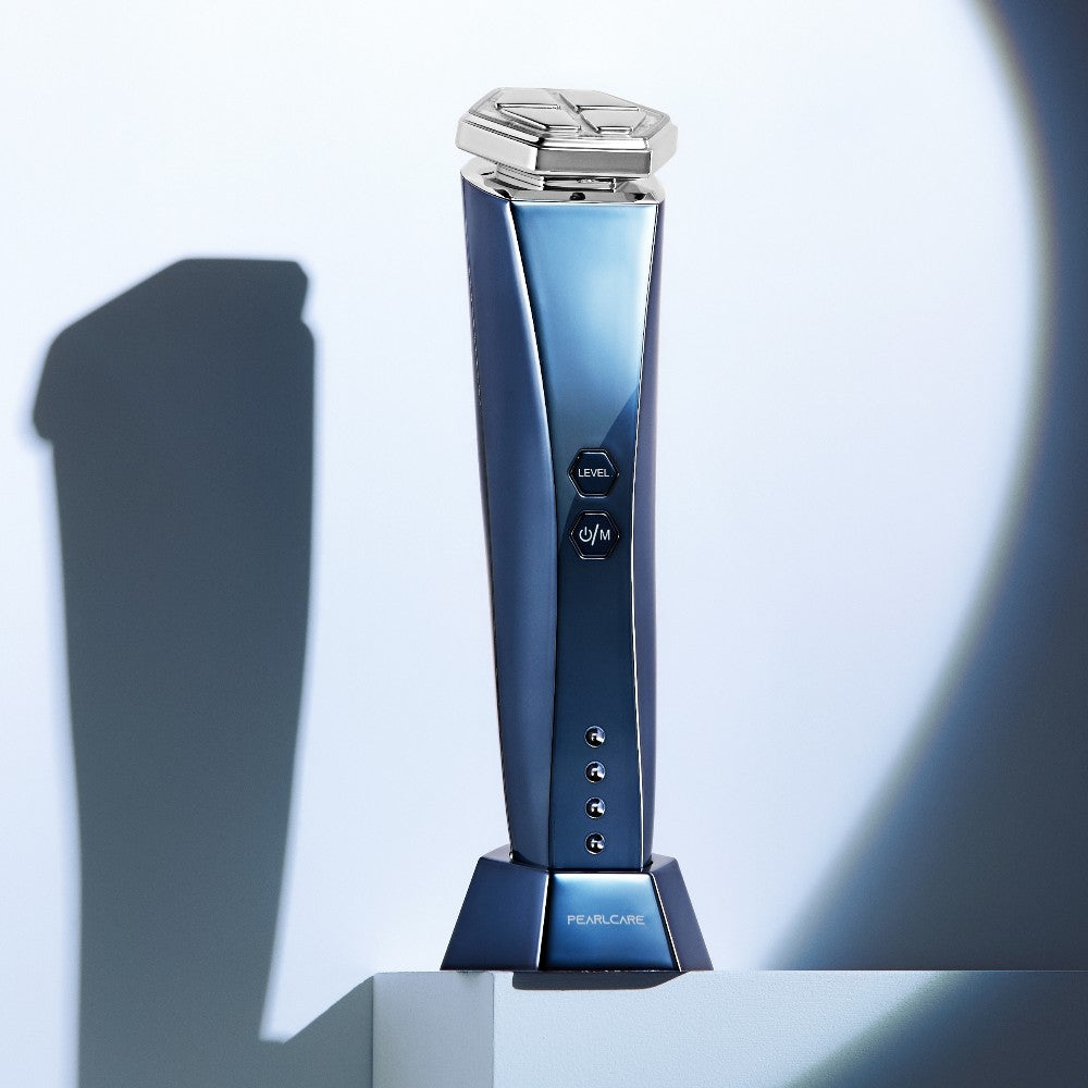 PEARLCARE DEEP-BLUE Beauty Device - Advanced Anti-Aging Facial Massager for At Home Daily Skincare Tool