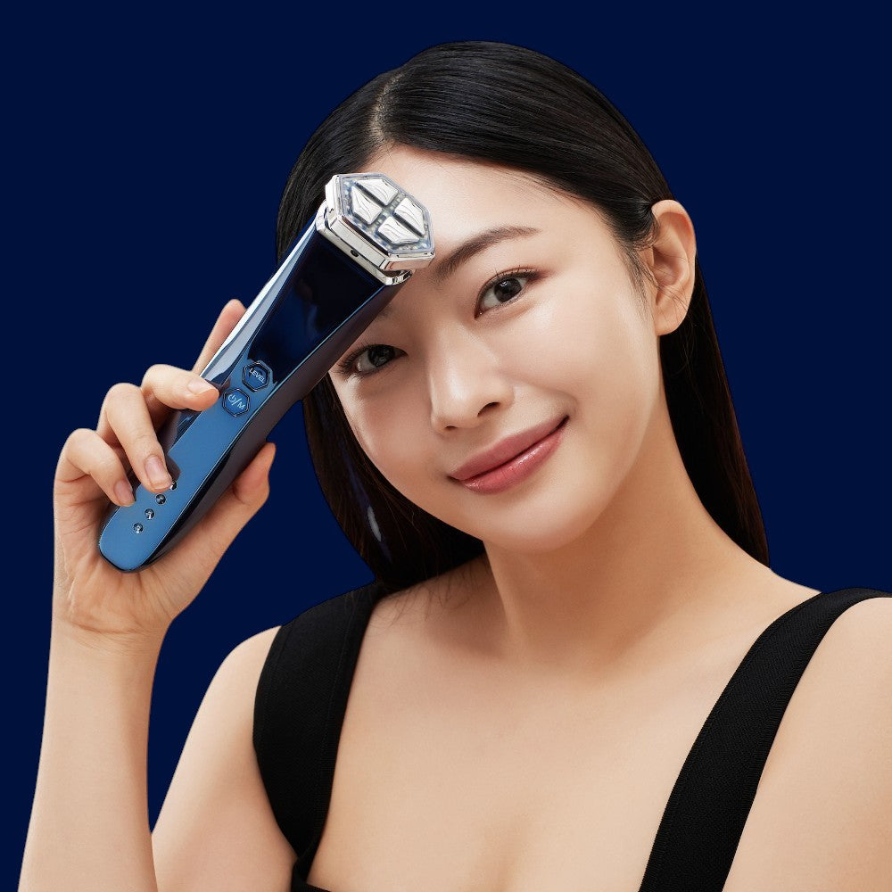 PEARLCARE DEEP-BLUE Beauty Device - Advanced Anti-Aging Facial Massager for At Home Daily Skincare Tool